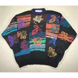 Marienbad Men's XL Wool Blend Multi Color Knit Sweater‎